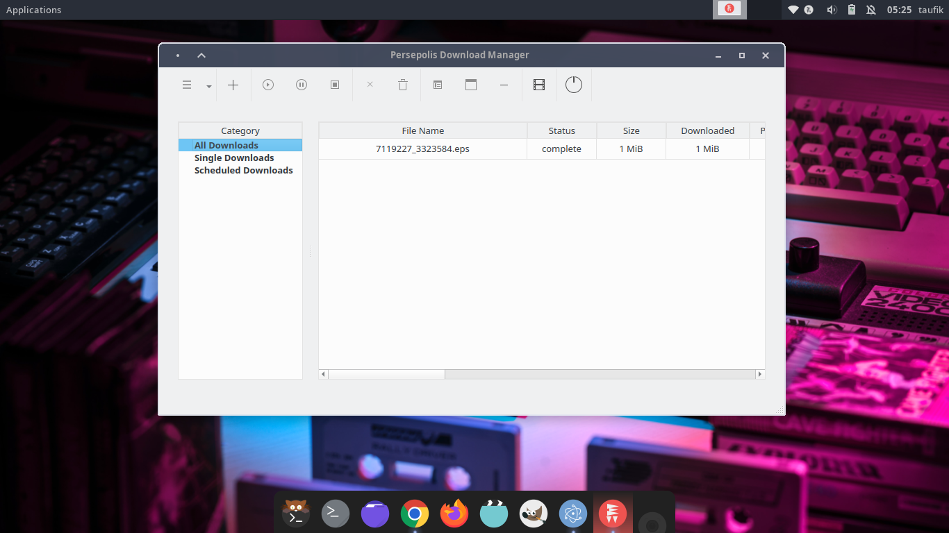 Persepolis - Best Free Download Manager for Linux and Windows