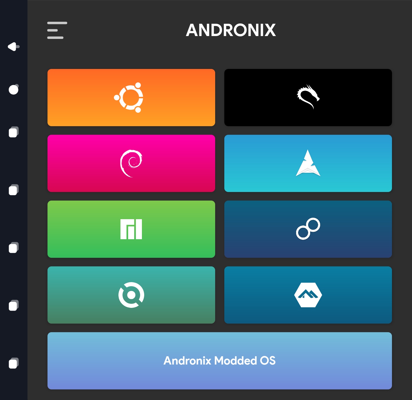 Andronix initial display - How to Install Linux Distro on Android Andronix initial display - How to Install Linux Distro on Android